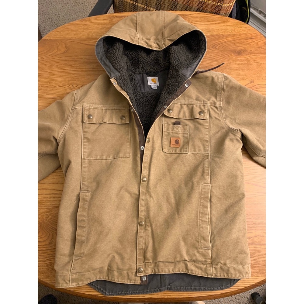 Carhartt Sherpa-Lined Winter Jacket Size M, EUC